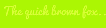 Image with Font Color D7FF35 and Background Color ACF603